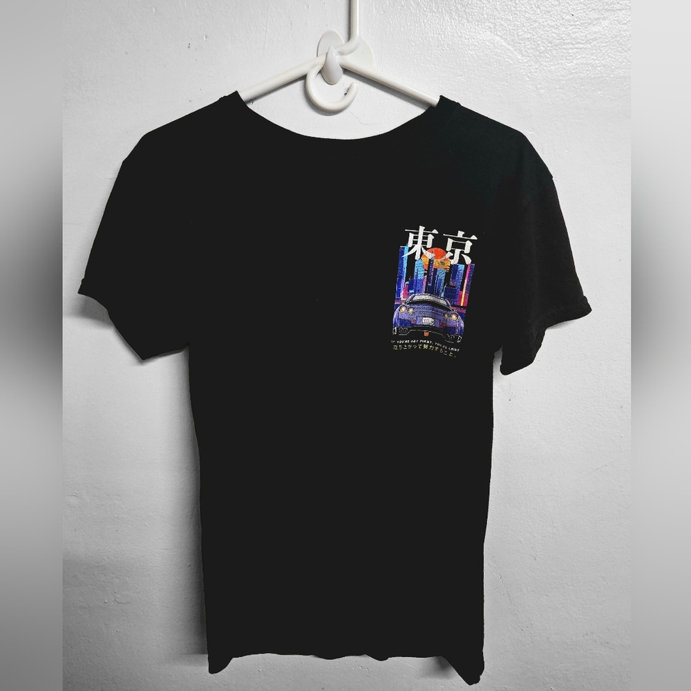 Black Retro car T-shirt